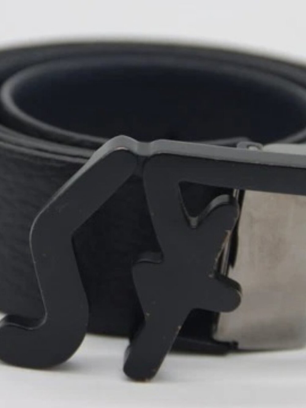 Salvatore Ferragamo Reversible Black/Navy Belt SF Buckle Mens Size 34